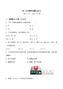 山东省德州市武城县五校联考2024-2025学年八年级下学期第二次月考数学试卷