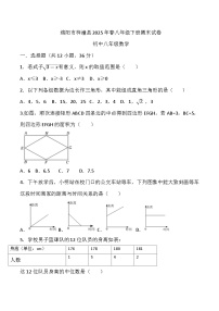四川省绵阳市梓潼县2024-2025学年八年级下学期6月期末考试数学试卷(含答案)