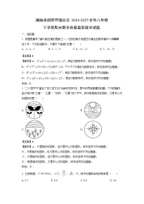 湖南省邵阳市隆回县2024-2025学年八年级下学期期末教学质量监测数学试卷（解析版）