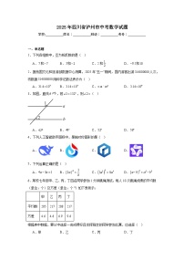 2025年四川省泸州市中考数学真题（附答案解析）