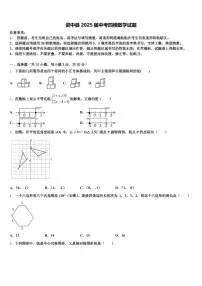 资中县2025届中考四模数学试题含解析