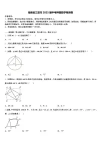 海南省三亚市2025届中考押题数学预测卷含解析