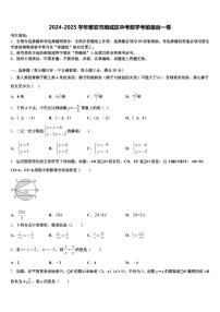 2024-2025学年雅安市雨城区中考数学考前最后一卷含解析