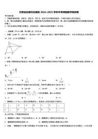 甘肃省白银市白银区2024-2025学年中考押题数学预测卷含解析