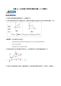中考数学压轴题专项训练专题专题10 二次函数中面积的最值问题 (六大题型)学生版+教师版