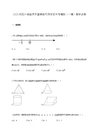 2025年四川省自贡市富顺县代寺学区中考模拟（一模）数学试卷