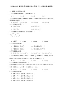 2024-2025学年北京市通州区七年级（上）期末数学试卷（2024北师大版）（含答案）