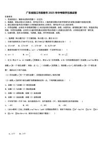 广东省阳江市阳春市2025年中考数学五模试卷含解析