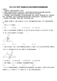 2024-2025学年广东省佛山市三水区中考数学对点突破模拟试卷含解析