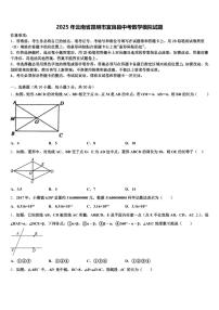 2025年云南省昆明市宜良县中考数学模拟试题含解析