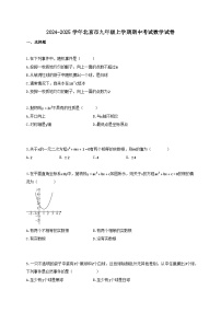 2024_2025学年北京市九年级上册期中考试数学试卷【附答案】