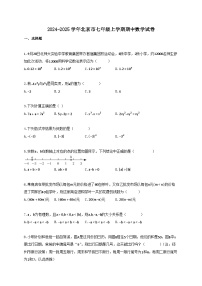 2024_2025学年北京市七年级上册期中数学试卷【附答案】