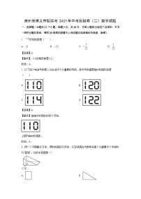 贵州省遵义市校联考2025年中考压轴卷（二）数学试卷（解析版）