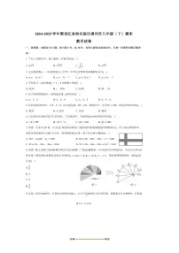 2024～2025学年黑龙江省哈尔滨市道外区八年级(下)期末数学试卷(五四学制)(含答案)