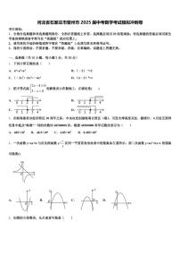 河北省石家庄市晋州市2025届中考数学考试模拟冲刺卷含解析