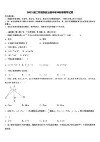 2025届江华瑶族自治县中考冲刺卷数学试题含解析