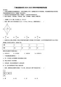 广西壮族贺州市2024-2025学年中考联考数学试卷含解析