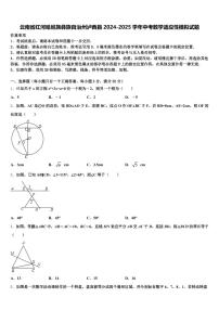 云南省红河哈尼族彝族自治州泸西县2024-2025学年中考数学适应性模拟试题含解析