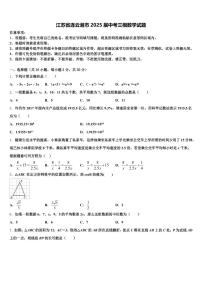 江苏省连云港市2025届中考三模数学试题含解析