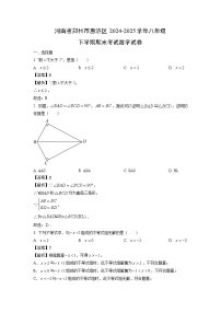 河南省郑州市惠济区2024-2025学年八年级下学期期末考试数学试卷（解析版）