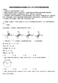黔南布依族苗族自治州龙里县2024-2025学年中考数学模拟试题含解析