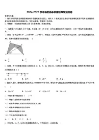 2024-2025学年中阳县中考押题数学预测卷含解析
