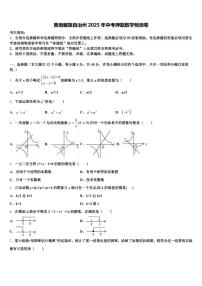 黄南藏族自治州2025年中考押题数学预测卷含解析