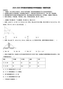 2024-2025学年黑河市爱辉区中考考前最后一卷数学试卷含解析