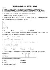 江苏省盐城市盐都区2025届中考数学五模试卷含解析