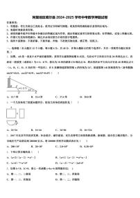 阿里地区噶尔县2024-2025学年中考数学押题试卷含解析