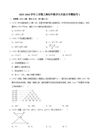 2025-2026学年上学期上海初中数学九年级开学模拟考1