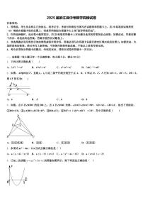 2025届麻江县中考数学四模试卷含解析