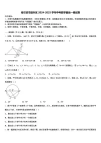 哈尔滨市道外区2024-2025学年中考数学最后一模试卷含解析