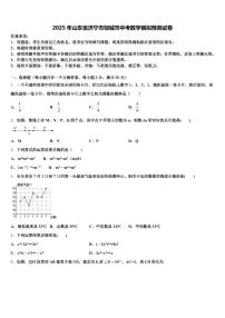 2025年山东省济宁市邹城市中考数学模拟预测试卷含解析