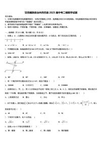 甘孜藏族自治州丹巴县2025届中考二模数学试题含解析