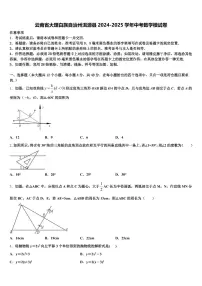 云南省大理白族自治州洱源县2024-2025学年中考数学模试卷含解析