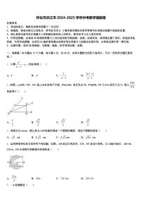 怀化市洪江市2024-2025学年中考数学猜题卷含解析