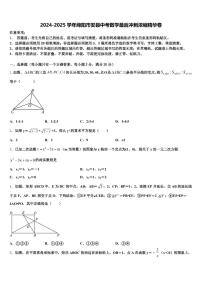 2024-2025学年绵阳市安县中考数学最后冲刺浓缩精华卷含解析