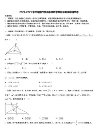 2024-2025学年绵阳市安县中考数学最后冲刺浓缩精华卷含解析
