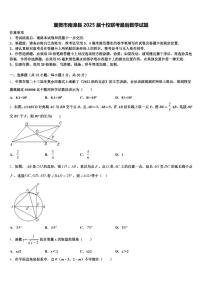 襄樊市南漳县2025届十校联考最后数学试题含解析