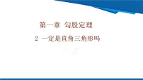 初中数学北师大版（2024）八年级上册（2024）第一章 勾股定理2 一定是直角三角形吗精品ppt课件