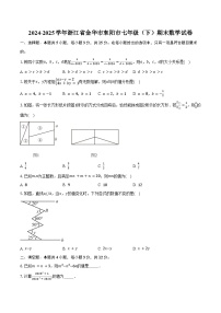 2024-2025学年浙江省金华市东阳市七年级（下）期末数学试卷（含答案）