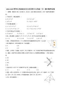 2024-2025学年江苏省西安交大苏州附中七年级（下）期中数学试卷（含解析）