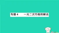 初中数学华东师大版（2024）九年级上册一元二次方程作业课件ppt