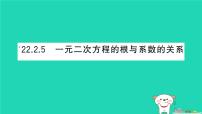 数学一元二次方程的根与系数的关系作业课件ppt