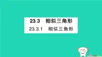 初中数学华东师大版（2024）九年级上册相似三角形作业ppt课件