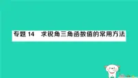 初中数学华东师大版（2024）九年级上册锐角三角函数作业课件ppt