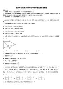赣州市石城县2025年中考数学考试模拟冲刺卷含解析