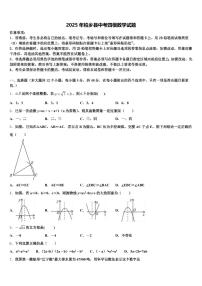 2025年柏乡县中考四模数学试题含解析