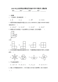 2025年山东省青岛市黄岛区实验中学中考数学三模试卷（附答案解析）